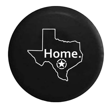State Spare Tire Cover State of Texas Oscar Mike Military Sniper Home Edition Trailer Spare Tire Cover Black 27.5 in ()