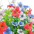 thumbnail image 2 of Cesta de Flores del Día Patriótico, Decoración para Puerta de Entrada, Día de la Independencia, 4 de Julio, para Interior, Exterior, Rojo, , Azul, 2 of 5
