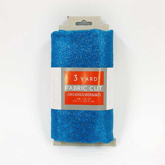 Shason Textile 55" Nylon Organza Mermaid Fabric 3 Yards Precut in Dark Teal