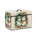 thumbnail image 2 of HELLHERO Snowman Flowers Sewing Machine Cover with Tote Handle Universal Everyday Uses, 2 of 8