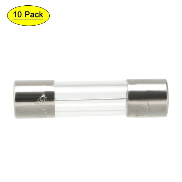 Fusible de vidrio de 250V 5A de Uxcell, 5mm x 20mm, 10 piezas