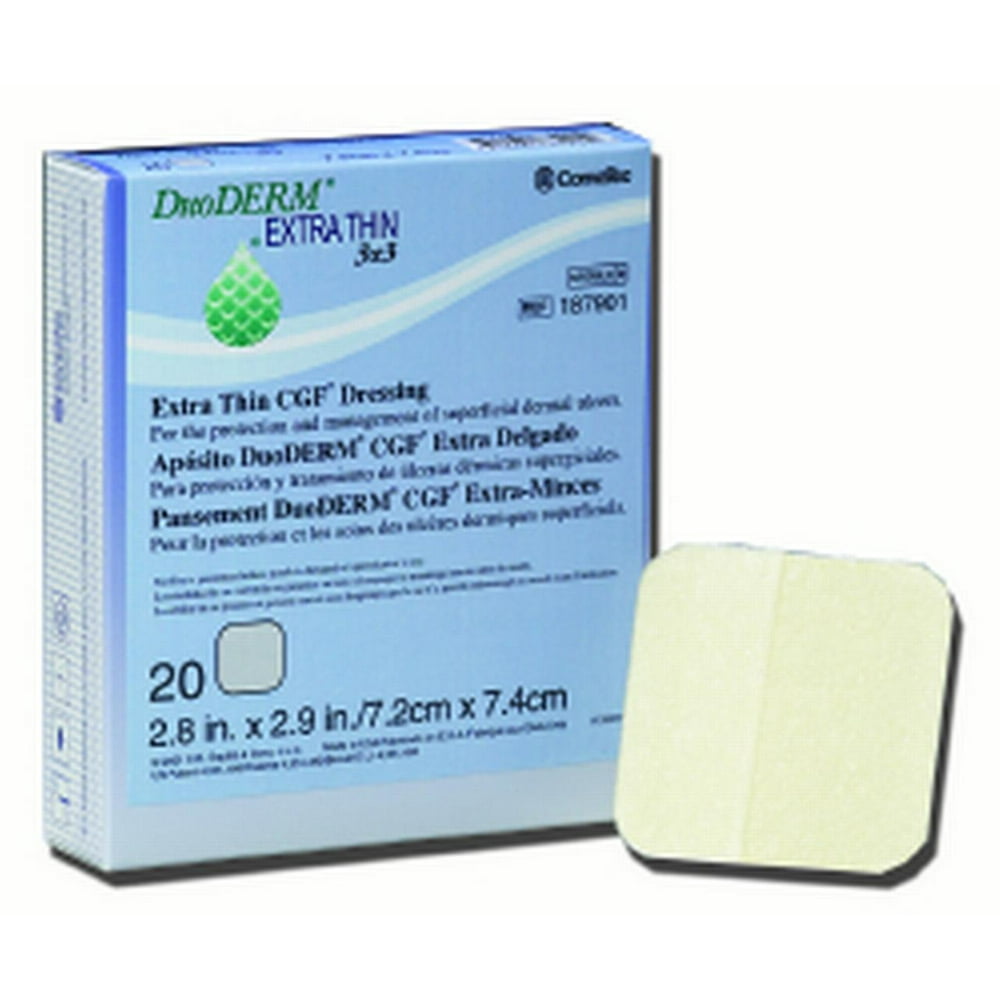 Hydrocolloid Dressing DuoDERM Extra Thin 6 X 6 "