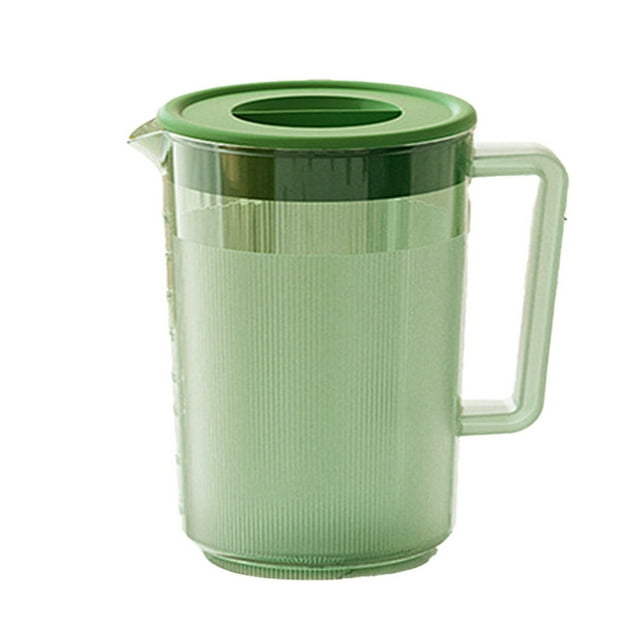 Wzzjkit Plastic Pitcher, Clear Water Pitcher with Lid, Fridge Jug, Shatterproof, Great for Iced Tea, Sangrias, Lemonade, Milk, Large Capacity Tea Pitcher