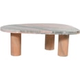 thumbnail image 4 of Meridian Furniture Messina Pink Genuine Marble Coffee Table, 4 of 7