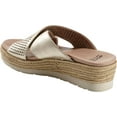 thumbnail image 3 of Women's Earth Modena Marigold Espadrille Sandal Gold Leather 7 M, 3 of 5