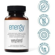 Weyland Brain Nutrition - Energy Supplement, 100 Vegetarian Tablets