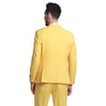 thumbnail image 3 of Men's 3pc Solid Skinny Fit Suit Set with Peak Lapel & Double Breasted Vest, 3 of 4