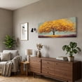 thumbnail image 2 of Canvas Wall Art for Living Room - Large Yellow Tree of Life Canvas Prints, Modern Abstract Nature Painting for Kitchen Bedroom Office Wall Decor, 2 of 7