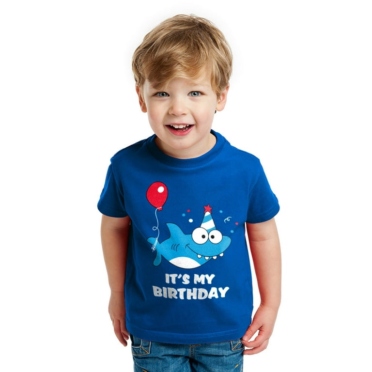 Funny Birthday Shark Boys Shirt Kids Party Gift Tee Funny Birthday Shark Boys Shirt Kids Party Gift Tee