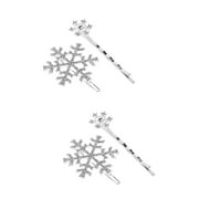 Crystal Hairpins Accessories for Prom Attachments Women Snowflake Bridal Rhinestones Girl Bride
