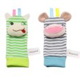 thumbnail image 6 of Zewfffr Cartoon Baby Socks Rattle Toys Cloth Wrist Strap Rattles Soft Handbells, 6 of 9