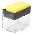 thumbnail image 7 of BIMZUC Kitchen Automatic Detergent Dispenser with Cleaning Sponge - Press-Type Dish Soap Dispenser Container for Sink Organization, 7 of 7