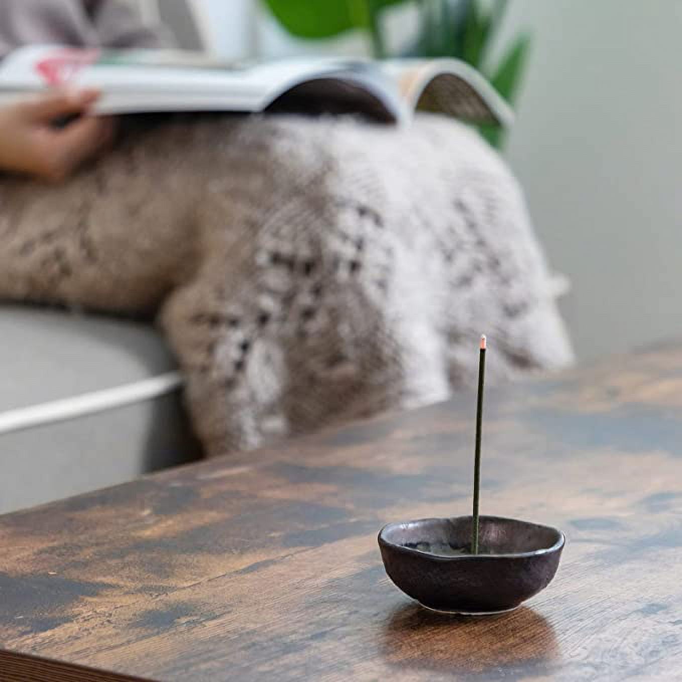 Asayu Japan 3.3" Small Mini Incense Holder Set for Sticks Made in Japan Zen