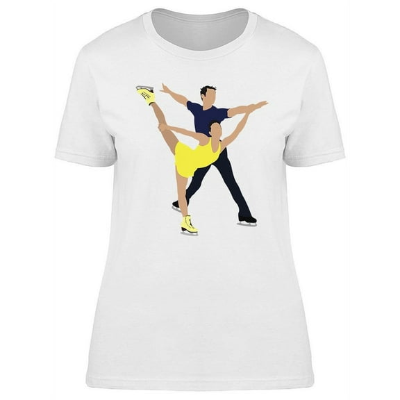 Figure Skating Colored T-Shirt Women -Image by Shutterstock, Female 3X-Large