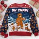 thumbnail image 3 of Suéteres de punto feos de Navidad con forma de hombre de jengibre, muérdeme, para Halloween, regalo de Navidad, para parejas, fiestas, unisex, informales, 1, 3 of 5