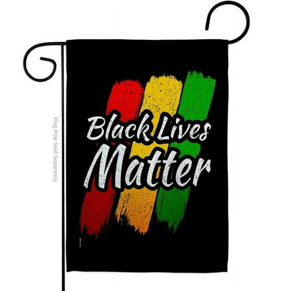 USA Decoration G170068-BO 13 x 18.5 in. Black Lives Awareness History Matter Double-Sided Decorative Vertical Garden Flags - House Decoration Banner Yard Gift
