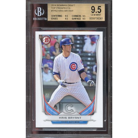 2004 Bowman Draft Rookie Card - 2014 bowman draft top prospects #tp62 KRIS BRYANT rookie BGS 9.5 9.5 9.5 9.5