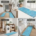 thumbnail image 5 of Blue White Tie Dye Textured Pattern Kitchen Rugs Sets Of 3,Kitchen Runner Rugs Non Skid Washable,Decorative Kitchen Floor Mats for Kitchen,Sink,Laundry,17"x30"+ 17"x47" + 17"x59", 5 of 6