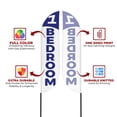 thumbnail image 2 of 1 Bedroom Sign feather flag for Outdoor by Mavis Printing | 11.5 FEET Long Polyester Outdoor Banner Flag for Easy Hang | HD Print Swooper I Flag Only to Advertise Real Estate BusinessI Flag Only, 2 of 5