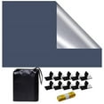 thumbnail image 2 of Bizhua Temporary Blackout Self-Adhesive Diy Cut Curtains 1.45*4 Meterswindow Curtains Portable Curtains Room Curtains for Baby Nursery Bedroom Dormitory Or Travel Use, 2 of 8