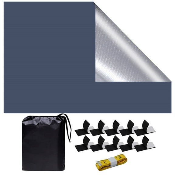 Window Curtains Portable Curtains Room Curtains For Baby Nursery Bedroom Dormitory Or Travel Use/ Temporary Blackout Self-Adhesive Diy Curtains, 1.45*1 Meter.