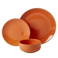 thumbnail image 6 of Infuse 12 Piece Orange Stoneware Dinnerware Set of Plates Bowls Dishes - Service for 4, 6 of 10