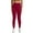 Red, variant on WIZUTIZ Compression Leggings for Women with Pockets Comfy Casual Slimming Yoga Sweatpants Stretch Elastic High Rise Full Length Pants Solid Pants for Teen Girls Swim Party Blue