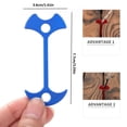 thumbnail image 3 of Fishbone Tent Stakes Pegs Lengthen Deck Nail Anchor Stopper Guyline Tensioner Camping Accessories, 3 of 9
