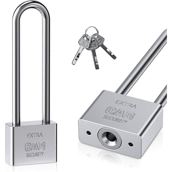 Extended foot lock with 3 keys, long foot lock, high-security foot lock, heavy-duty key lock for warehouse container doors