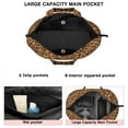 thumbnail image 3 of Brown and Black Leopard Print Travel Tote Bags for Women Carry On,Large Weekender Bags for Women Travel,Multi Functional Duffle Bag for Work,Shopping,Sports, 3 of 5