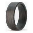 thumbnail image 1 of The Wave - 8mm Wave Pattern Pure Sidecut Twill Carbon Fiber Ring, 1 of 9