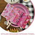 thumbnail image 5 of Summer Life is Sweet Watermelon Kitchen Dish Towel Set of 2, Red Pink Stripes Hand Towel Drying Baking Cooking Cloth, Spring Seasonal Farmhouse Home Kitchen Decor 18x26 Inch, 5 of 6
