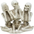 thumbnail image 4 of Pacific Giftware Hear See Speak no Evil Skeleton Resin Figurine, 4 of 9