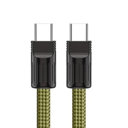 60W Type C Quickly Charge and Data Cable Highly Speed Type C Cable Wearable Lanyard Braided Fabric for Easy Portability