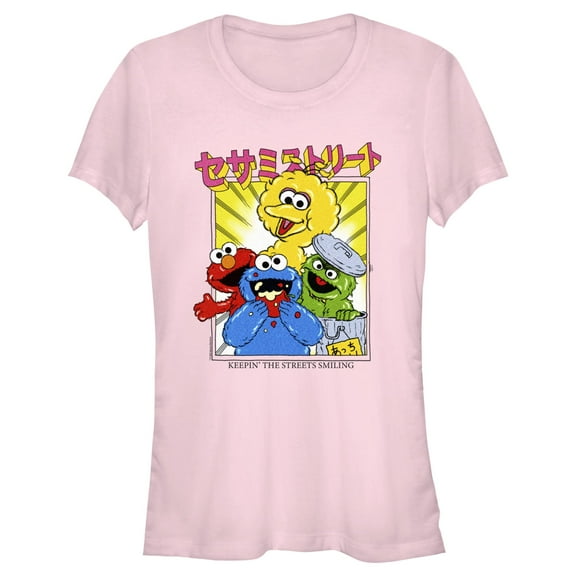 Junior's Sesame Street Keepin’ the Streets Smiling Graphic T-Shirt