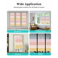 thumbnail image 6 of Window Privacy Film Colorful Stripe Stained Glass Window Film Decorative Sun Block Window Cover Modern Pink Red Yellow Vertical Striped Window Clings Static Adhesive Sticker for Bathroom 17.7"x78.7", 6 of 7