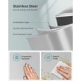 thumbnail image 6 of 12.7 Gallon Slim Trash Can, Kitchen Garbage Can for Narrow Spaces, Stainless Steel, Silver, 6 of 9