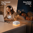 thumbnail image 3 of DTIRD White Noise Sound Machine,20 Soothing Noise Machine for Baby & Adults,Sleep Aid & Focus Therapy, Night Light, Timer, Memory & Headphone Compatible ,Ideal for Home, Office & Travel, 3 of 10