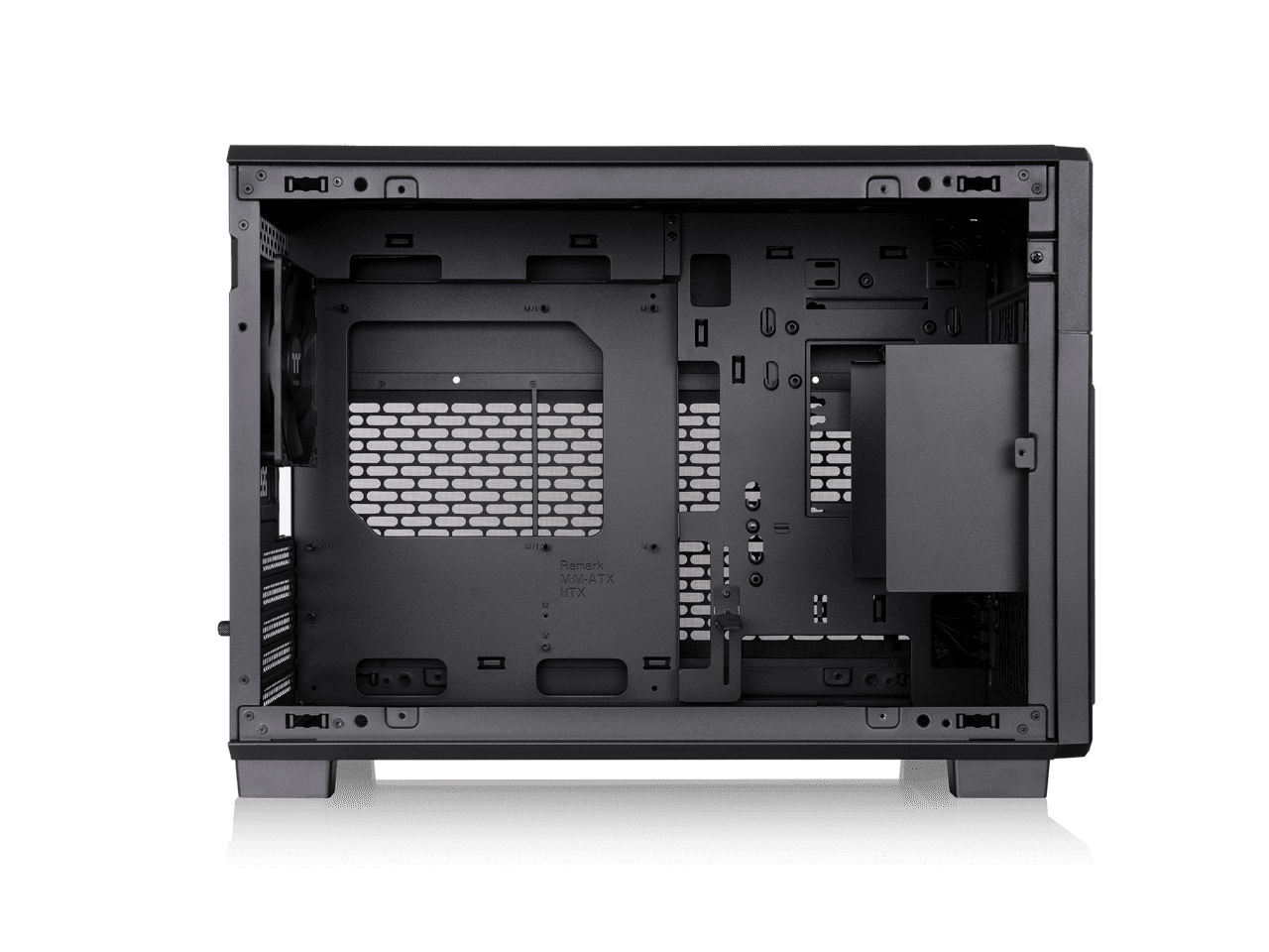 Thermaltake TR200 WS; Micro Chassis; Wood Front Trim; mATX/mITX Support; 360mm Radiator Support; 365mm GPU Clearance; 258mm PSU Clearance; 175mm Air Cooler Clearance; 5.25" Bay Support; Black; CA-11L