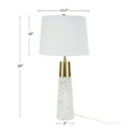 thumbnail image 4 of Nourison 29"  Elegant White/Gold Terrazzo Table Lamp, Contemporary, Modern, Glam for Bedroom, Living Room, Office, End Table, Coffee Table, 4 of 8