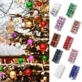 thumbnail image 3 of Twfbrm 72Pcs Christmas Ball Ornaments Set 40mm/1.57in Christmas Xmas Tree Bauble Hanging Home Party Ornament Decor Christmas Tree Decorations Set, 3 of 5