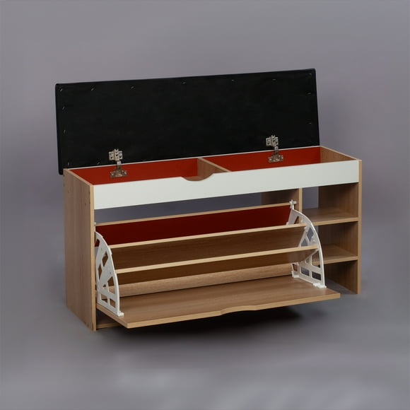 SOCE012 - Craftsman Shoe Storage bench with Long Bench Seat