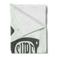 thumbnail image 2 of Saying Soft Flannel Fleece Throw Blanket, I Love Surf as My Life or Maybe Much More Text in Hipster Sunglasses, Cozy Plush for Indoor and Outdoor Use, 60" x 80", Charcoal Grey Coconut, by Ambesonne, 2 of 5