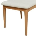 thumbnail image 4 of 2 Natural Brown Wood Chairs - White Stain Upholstery, High Back, Fully Assembled Dining 2pcs, , No Assembly Required,, 4 of 7