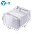 thumbnail image 1 of Organizador de ropa, caja de almacenamiento de pantalones vaqueros, armario, organizador de ropa interior, sujetador, calcetines, caja con compartimentos, 1 of 4