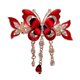 thumbnail image 1 of Pinza para el pelo con forma de mariposa y cadena de borlas, antideslizante, con brillantes diamantes de imitación, herramienta para peinar el cabello, accesorio para el cabello, 1 of 8