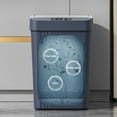 TUTUnaumb Touchless Sensor Trash Can 13 Liter/3.4 Gallon Small Capacity Trash Can With Lid