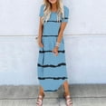 thumbnail image 2 of KBODIU Women's Casual Loose Sundress Long Dress Sleeveless Split Maxi Dresses Summer Beach Dress with Pockets, 2 of 5