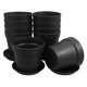 thumbnail image 5 of AURARMLET 10Ud Macetas Negras Para Plantas De Interior Resistentes Y Duraderas, 5 of 7