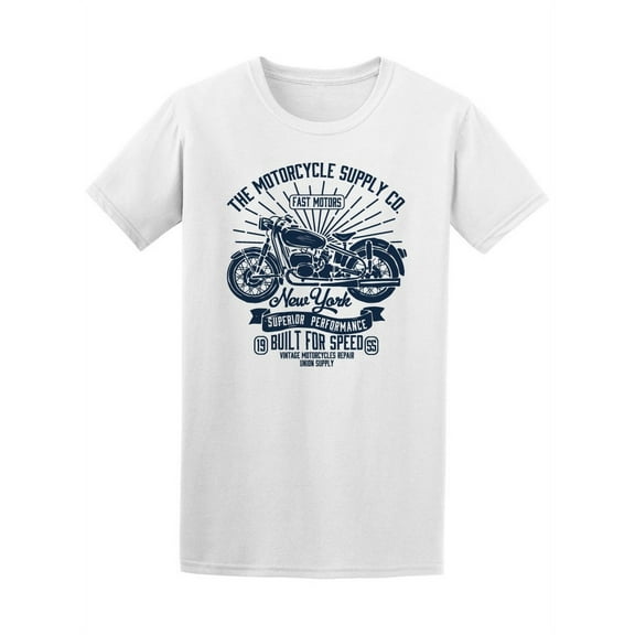 New York Motorcycle Supply Speed T-Shirt Men -Image by Shutterstock, Male Small